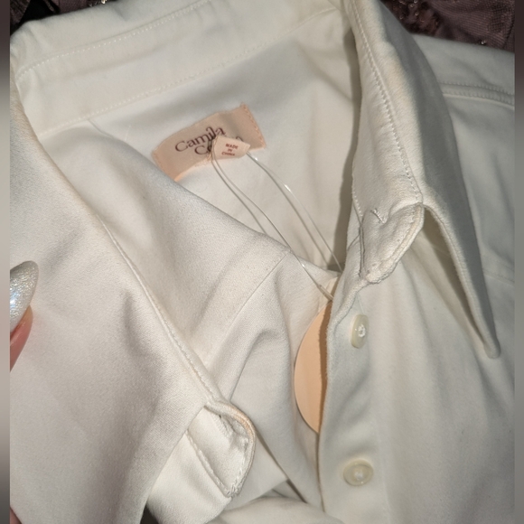 19. NWT CAMILA COELHO ELIN OVERSIZED SHIRT - Picture 7 of 9